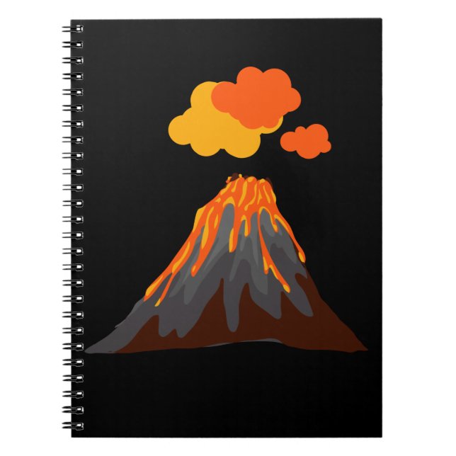 Caderno Espiral Volcano Lava (Frente)