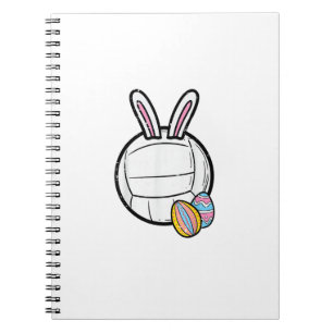 Caderno Espiral Volei de Páscoa Bunny Esportes Jogadora Mulheres G