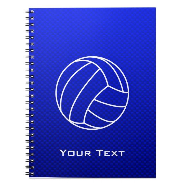 Caderno Espiral Voleibol azul profundo (Frente)