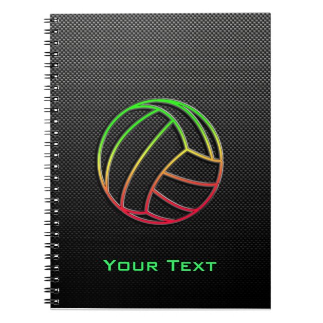 Caderno Espiral Voleibol colorido (Frente)