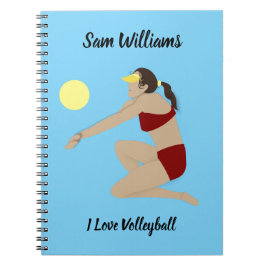 Caderno Espiral Voleibol de praia