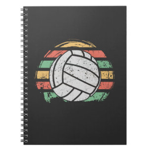 Caderno Espiral Voleibol de Retro Vintage