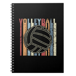 Caderno Espiral Voleibol de Retro Vintage