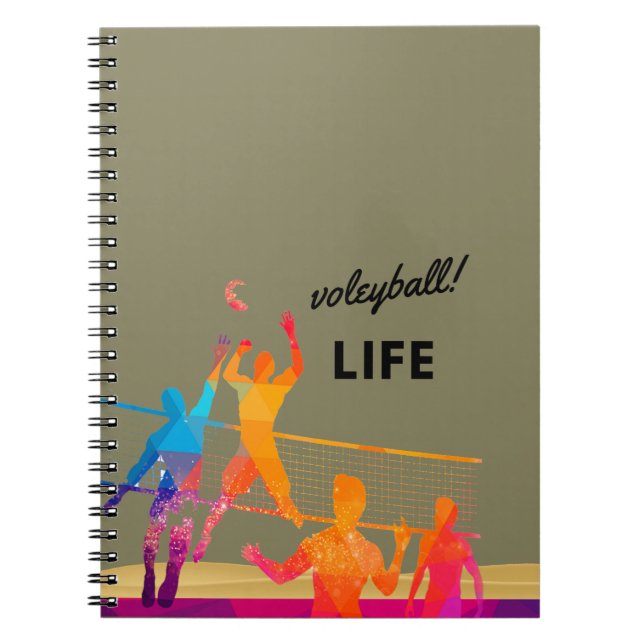 Caderno Espiral Voleibol Laife (Frente)