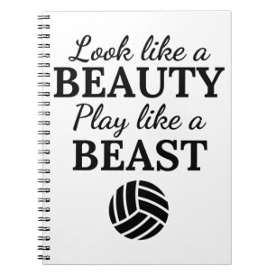 Caderno Espiral Voleibol: Parece uma brincadeira de beleza como um
