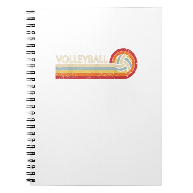 Caderno Espiral Voleibol Retrô Legal Voleibol (Frente)