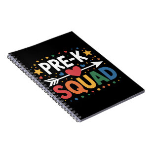 Caderno Espiral Voltar à escola Primeiro dia da pré-escola