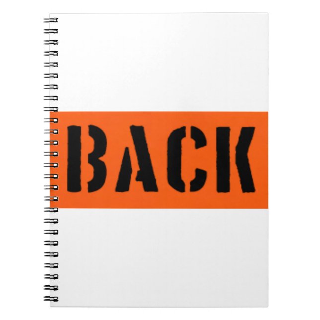 Caderno Espiral Voltar à frente (Frente)