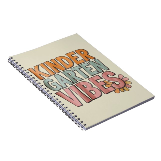 Caderno Espiral Voltar ao jardim de infância pré K 1º ano (Lado Direito)