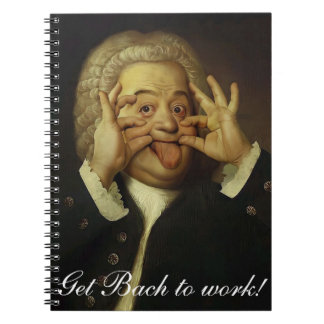 Caderno Espiral Volte ao trabalho — notebook Bach