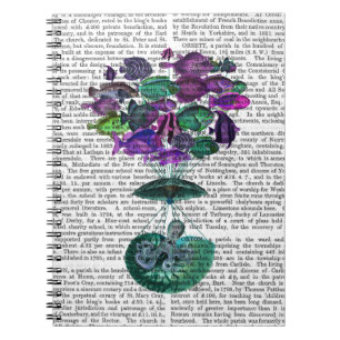 Caderno Espiral Voo Do Balão De Ar Quente De Peixes