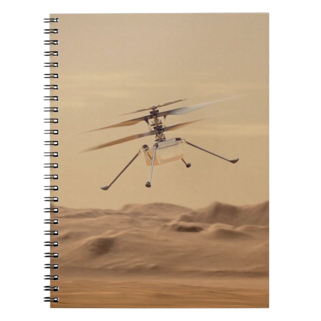 Caderno Espiral Voo Mars Ingenuity Helicopter (Frente)