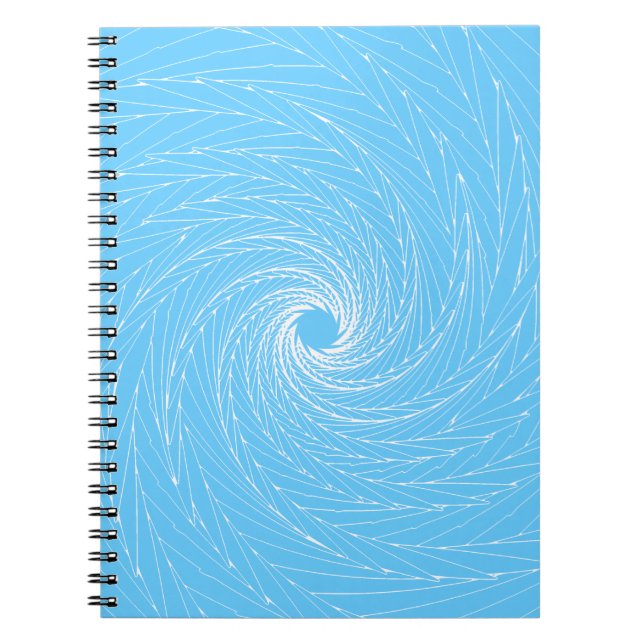 Caderno Espiral Vórtice Azul (Frente)