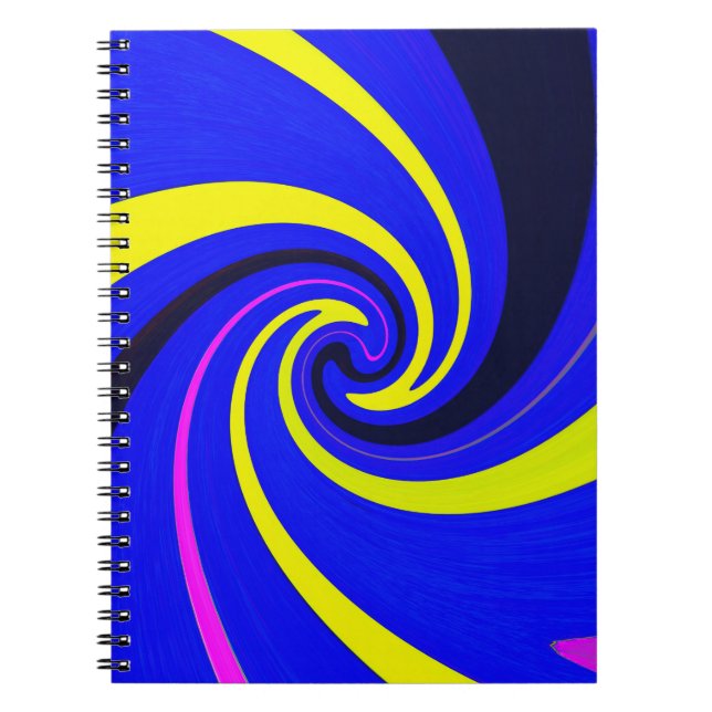 Caderno Espiral Vórtice azul (Frente)