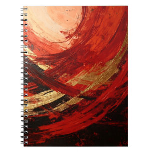 Caderno Espiral Vórtice Carmesim