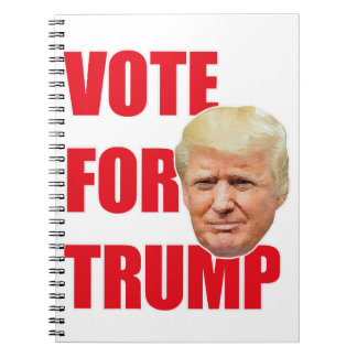 Caderno Espiral Votar para o trunfo