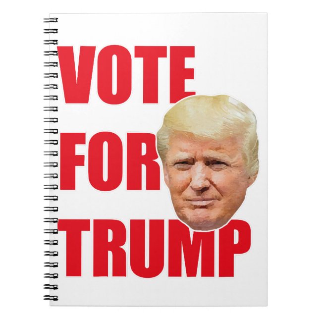 Caderno Espiral Votar para o trunfo (Frente)