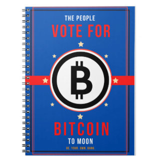 Caderno Espiral Vote em Bitmoney para Lua