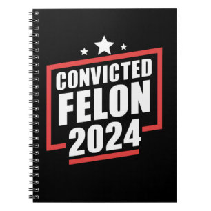 Caderno Espiral Voto no Criminoso Condenado Trump 2024