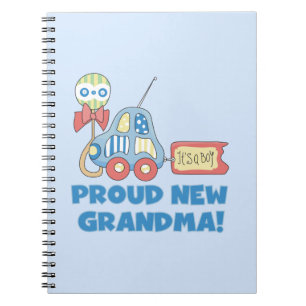 Caderno Espiral Vovó Nova Orgulhosa É um Garoto Oferta
