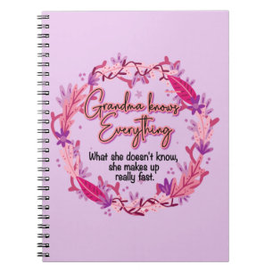 Caderno Espiral Vovó sabe tudo