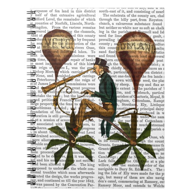 Caderno Espiral Voyage A La Lune Hot Air Balloon (Frente)