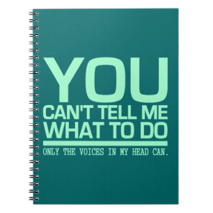 Caderno Espiral VOZES NO MEU notebook personalizado