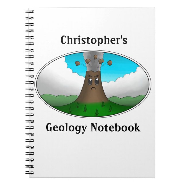 Caderno Espiral Vulcão Irritado (Frente)