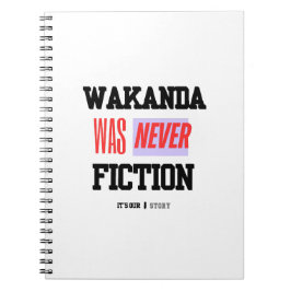Caderno Espiral WAKANDA Was Never Fiction | Spiral Photo Notebook