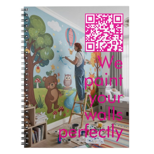 Caderno Espiral Wall mural painter shop sign  (Frente)