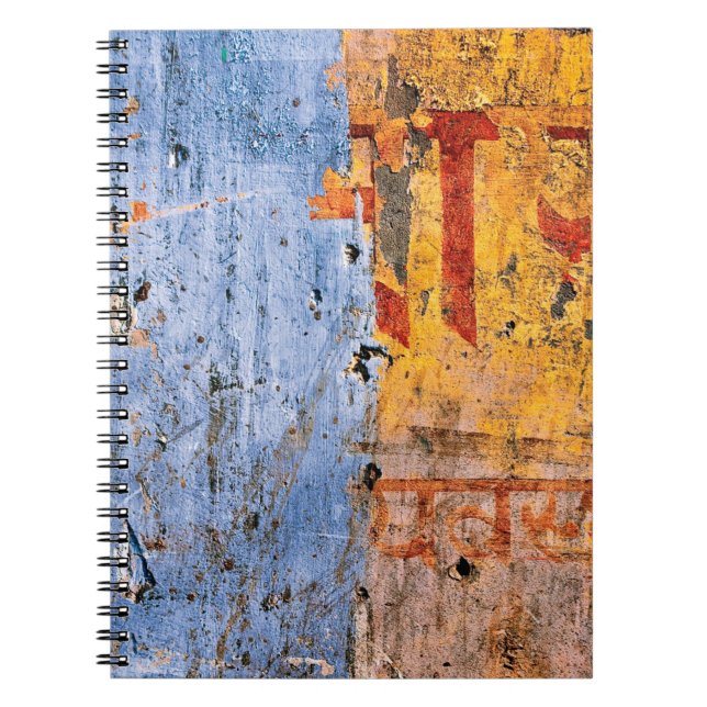 Caderno Espiral Wall painted graffiti devanagari (Frente)
