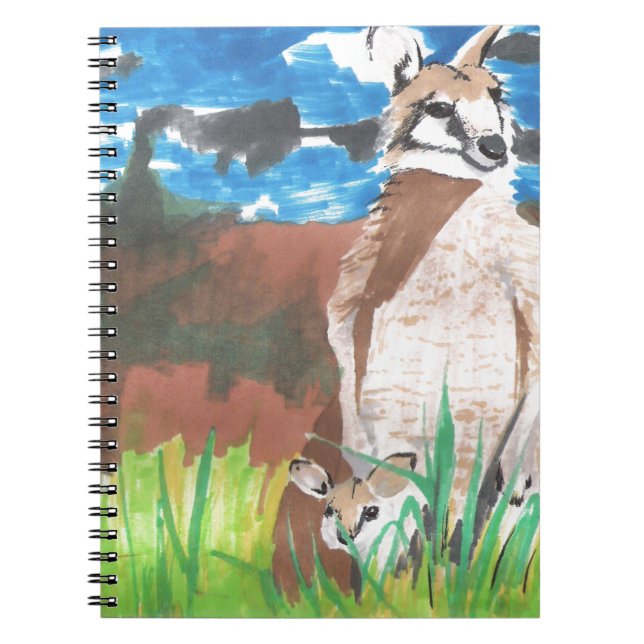 Caderno Espiral Wallabies (Frente)