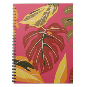 Caderno Espiral Wallpaper de ouro Art Deco Nature