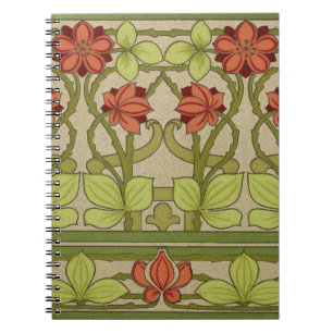 Caderno Espiral Wallpaper Frieze Border Art Nouveau