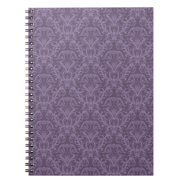 Caderno Espiral Wallpaper Purple de luxo (Frente)