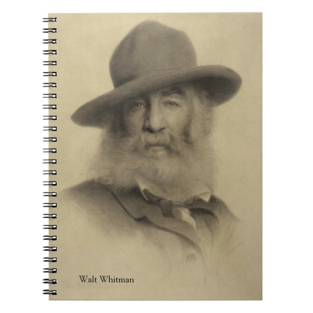Caderno Espiral Walt Whitman - A Poeta das Boas Cinzas (Frente)