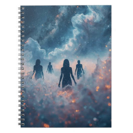Caderno Espiral Wanderers in the Cosmic Mist