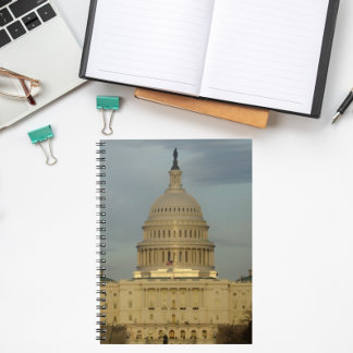 Caderno Espiral Washington, DC Capitol Building