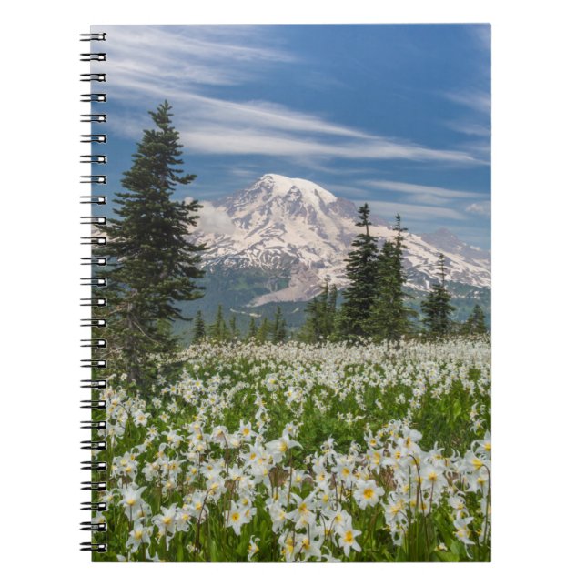 Caderno Espiral Washington, Parque Nacional Mount Rainier 1 (Frente)