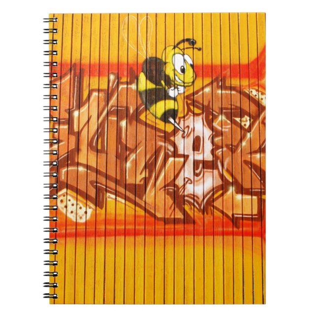 Caderno Espiral Wasp Grafite Wall (Frente)