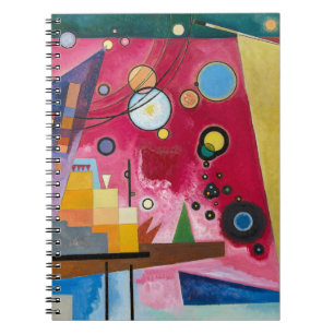 Caderno Espiral Wassily Kandinsky Schweres Rot 1924 Arte Abstrato