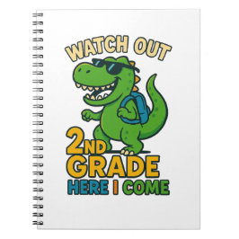 Caderno Espiral Watch Out 2nd Grade Here I Come Spiral Notebook