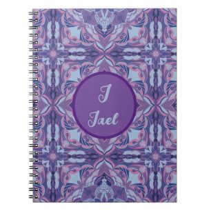 Caderno Espiral Watercolor Azulejo Violet Espanhol