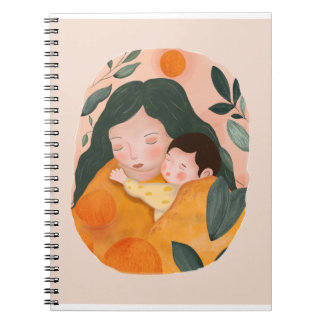 Caderno Espiral Watercolor Botanical Motherhood for Notebook Lover