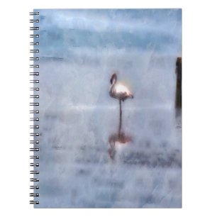 Caderno Espiral Watercolor Flamingo