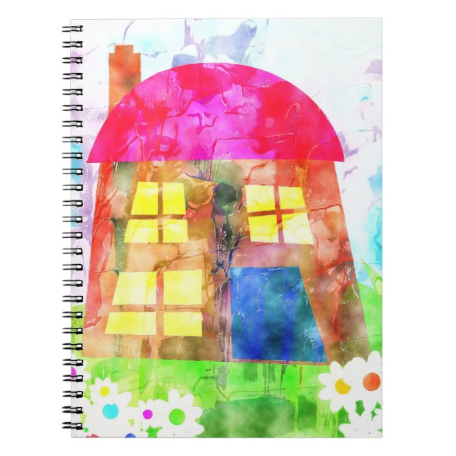 Caderno Espiral Watercolor House (Frente)