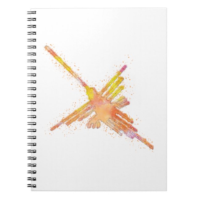 Caderno Espiral Watercolor Nazca Hummingbird (Frente)