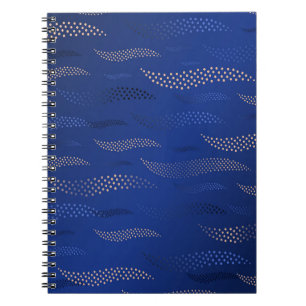 Caderno Espiral Waves Tiger (padrão estilizado) 2