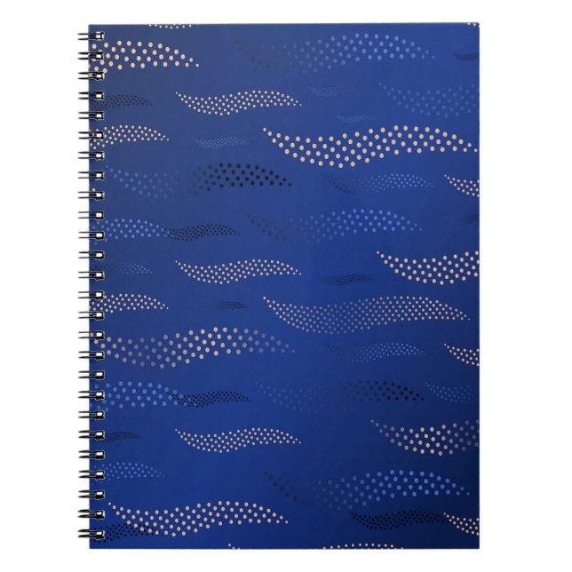 Caderno Espiral Waves Tiger (padrão estilizado) 2 (Frente)