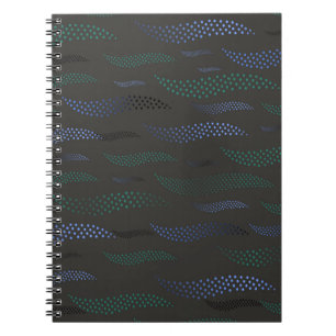 Caderno Espiral Waves Tiger (padrão estilizado) 7
